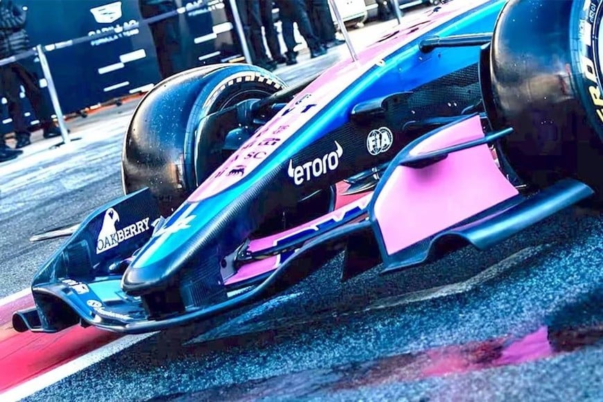 Alerón delantero y suspensión: la carta técnica de Alpine en los tests de F1. Credito: Motorsportla.com