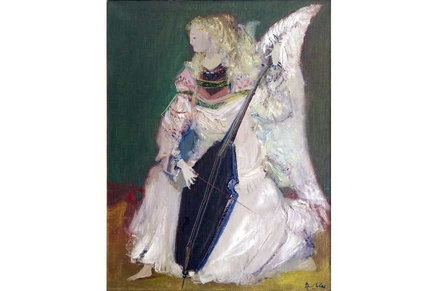 "Ángel músico" de Raúl Soldi. Foto: Patrimonio Rosa Galisteo