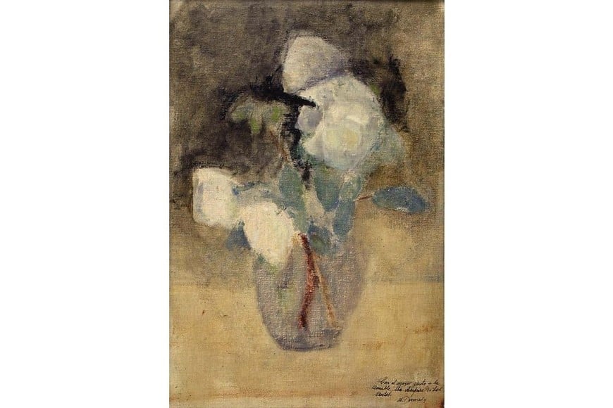 "Rosas blancas" de Miguel Diomede. Foto: Patrimonio Rosa Galisteo