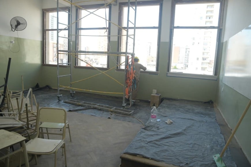 La intervención supera los $544 millones e incluye restauración de fachada, aberturas y mejoras estructurales. Foto: Guillermo Di Salvatore