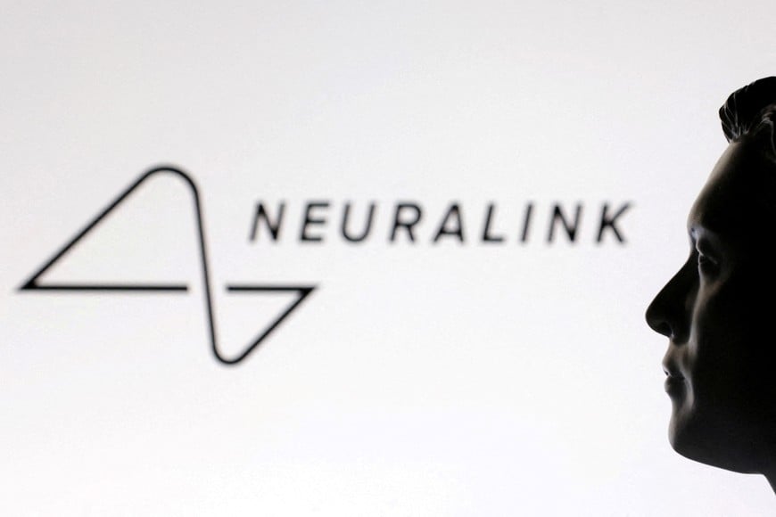 FILE PHOTO: A 3D-printed miniature model of Elon Musk and the Neuralink logo are seen in this illustration taken January 23, 2025. REUTERS/Dado Ruvic/Illustration/File Photo