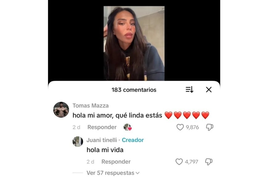 Los mensajes en TikTok.