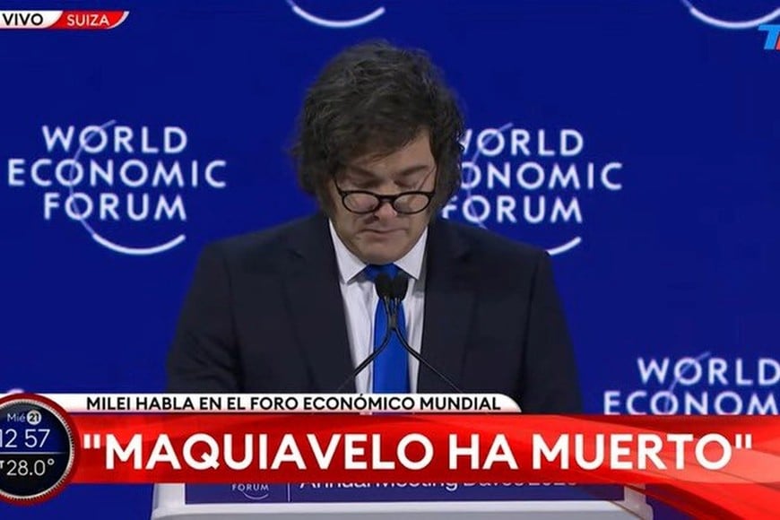 El presidente Javier Milei y una de sus primeras frases en el Foro Económico Mundial de Davos. Nicolás Maquiavelo (1469-1527), autor de "El Príncipe", es considerado el padre de la filosofía política moderna y de la ciencia política.