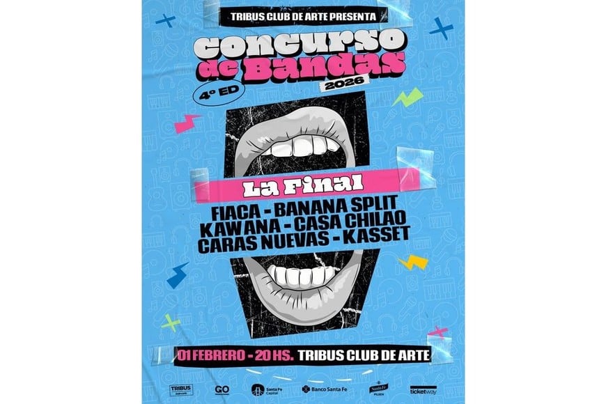 Concurso de bandas. Foto: Gentileza producción