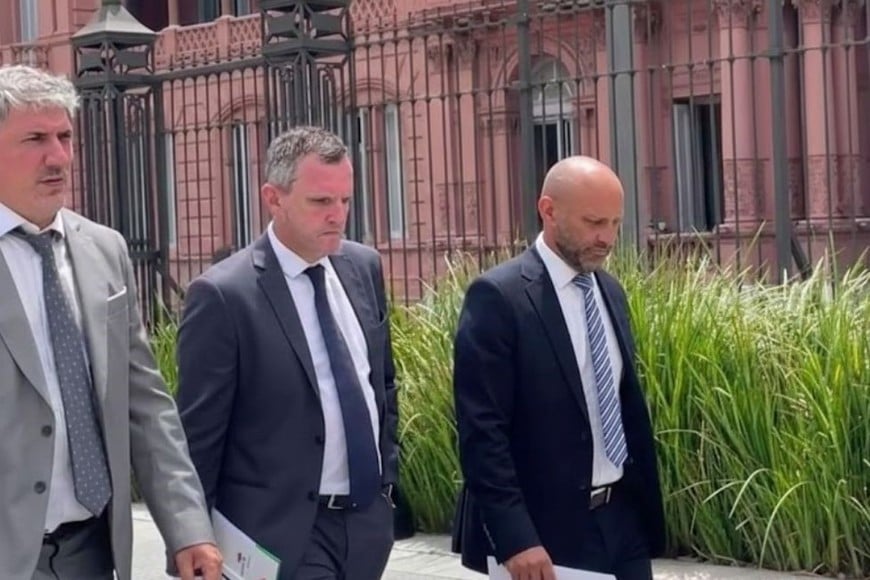 Puccini y funcionarios santafesinos estuvieron en CABA en gestiones por gas. Foto: Desarrollo Productivo