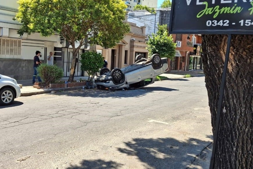 Así quedó la camioneta tras el accidente. Crédito: El Litoral