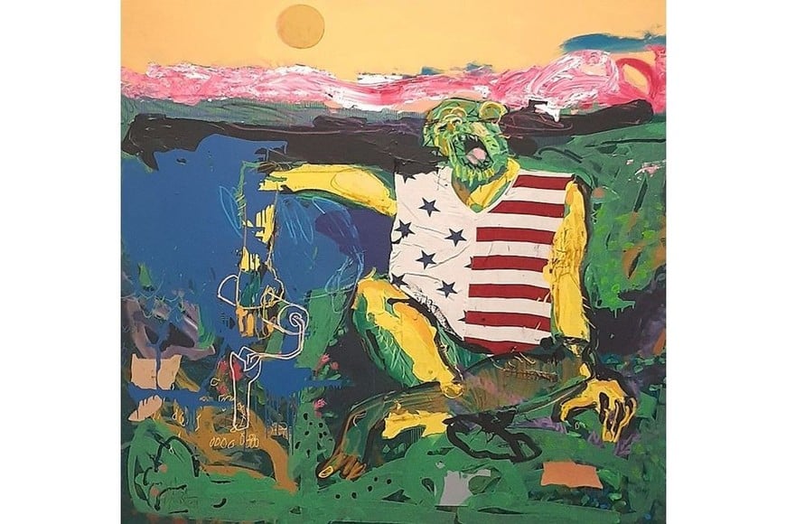 Técnica mixta sobre tela, 190 x 180 cm, 2025