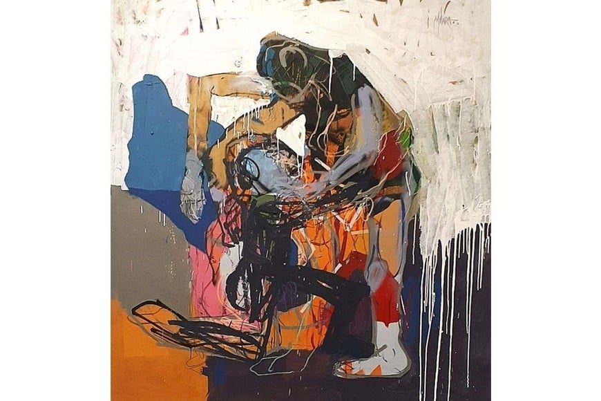 Técnica mixta sobre tela, 190 x 180 cm, 2025