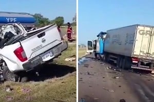 Sobre la Ruta Nacional 18, a la altura del kilómetro 77, en cercanías del Paraje Las Tunas