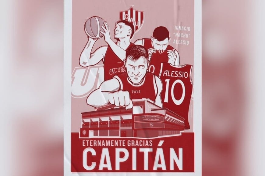 Así anunció Unión el homenaje para su capitán. Crédito: Prensa Unión.
