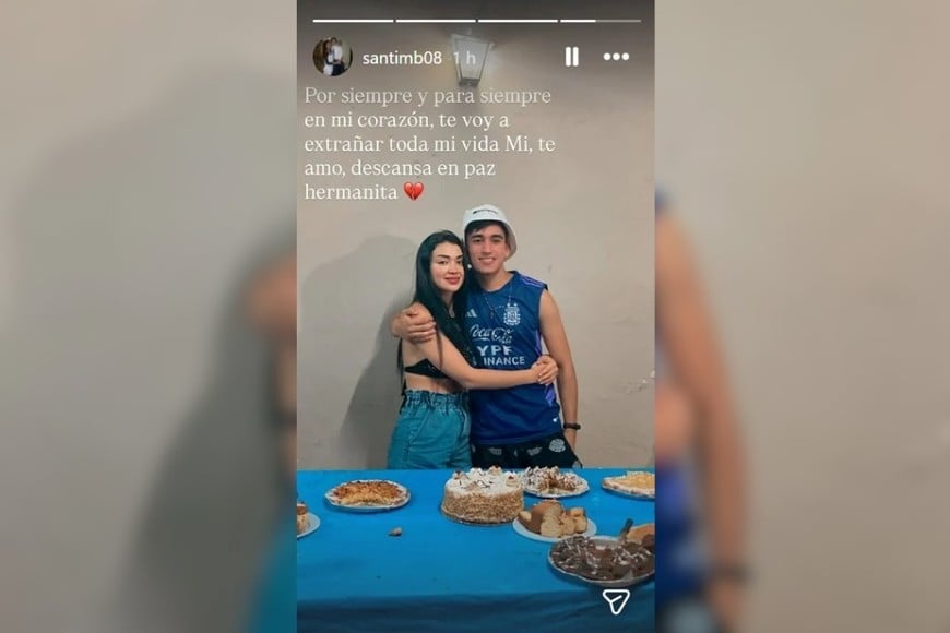 Santiago Pérez Barreto manifestó su tristeza en una historia de Instagram.