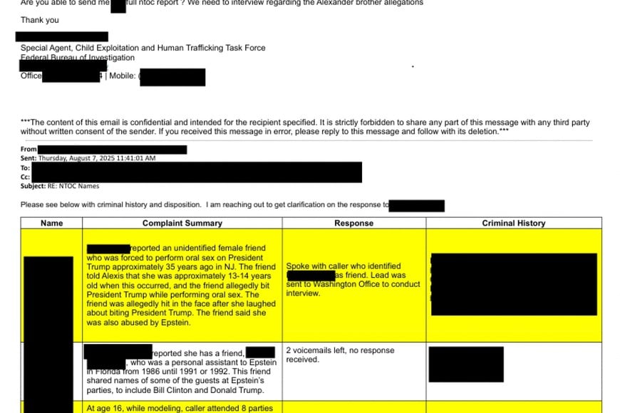 SENSITIVE MATERIAL. THIS IMAGE MAY OFFEND OR DISTURB. An email exchange regarding the Alexander brothers is shown in this image released by the Department of Justice in Washington, D.C., U.S., on January 30, 2026 as part of a new trove of documents from its investigations into the late financier and convicted sex offender Jeffrey Epstein. U.S. Justice Department/Handout via REUTERS THIS IMAGE HAS BEEN SUPPLIED BY A THIRD PARTY. REDACTED AREAS FROM SOURCE.
