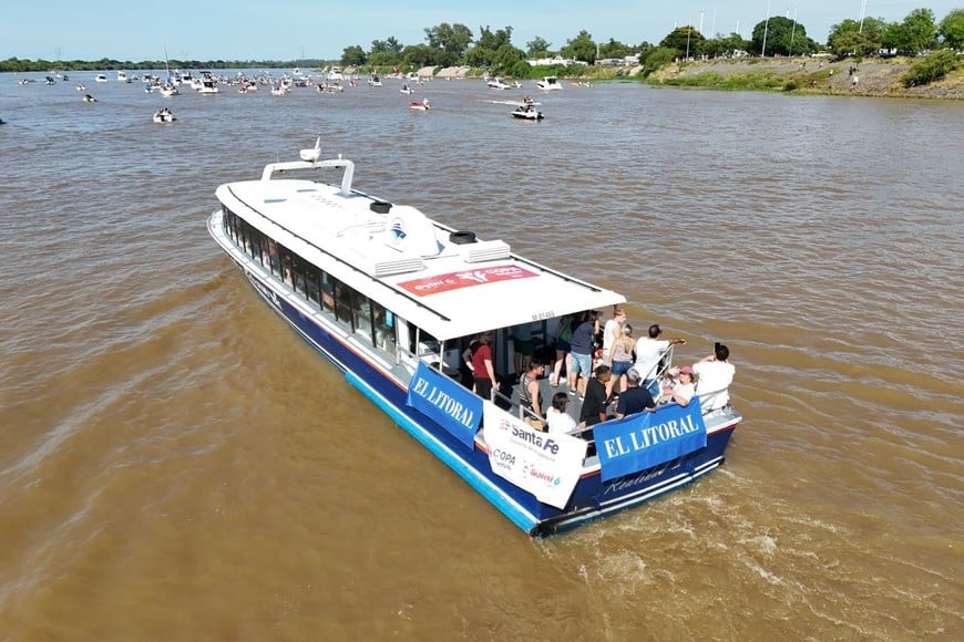 Desde el drone de El Litoral: así se vive la Maratón Santa Fe-Coronda. Foto: Fernando Nicola