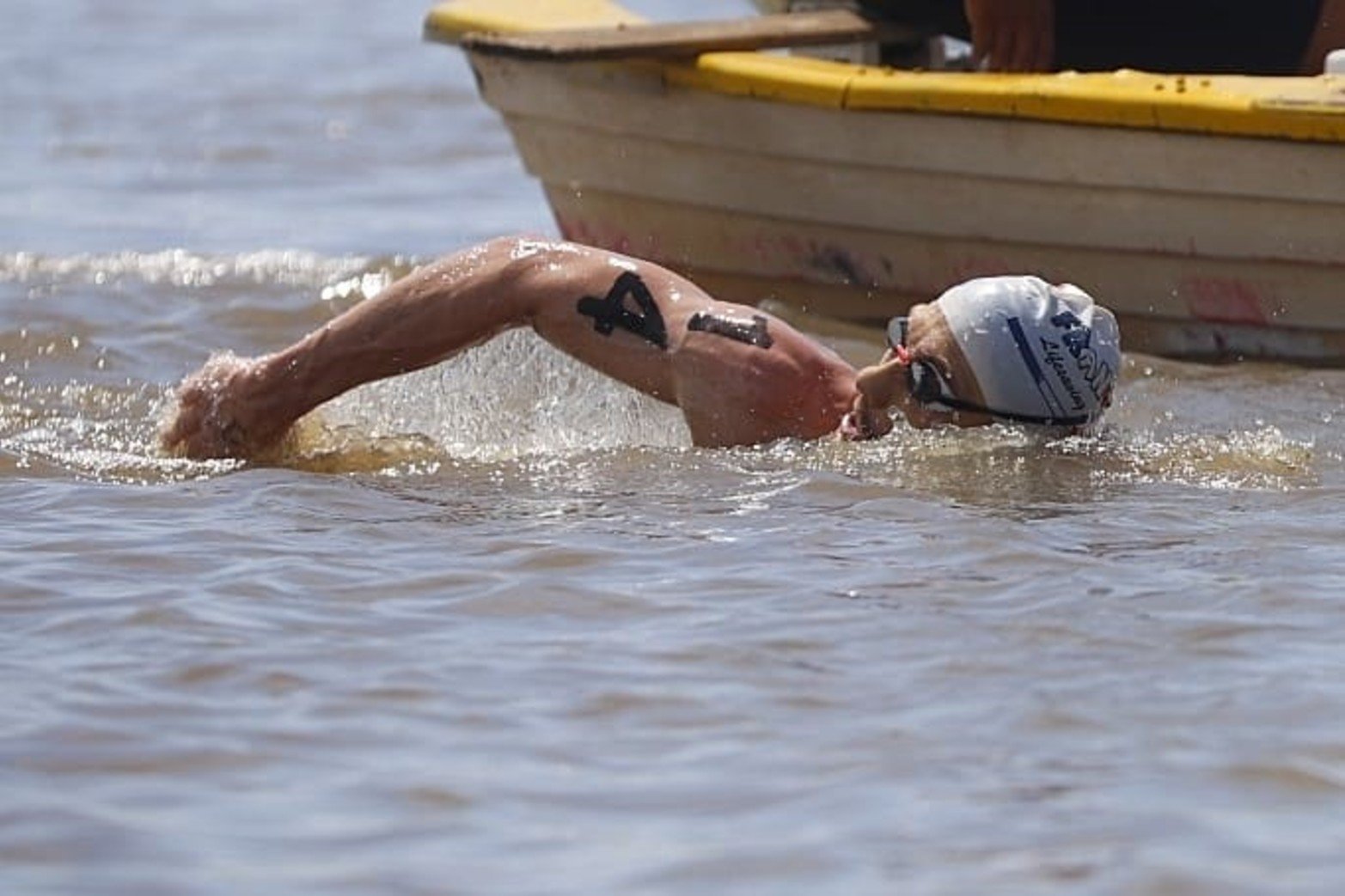 Desde el agua: las mejores fotos de los nadadores de la Maratón Santa Fe-Coronda.