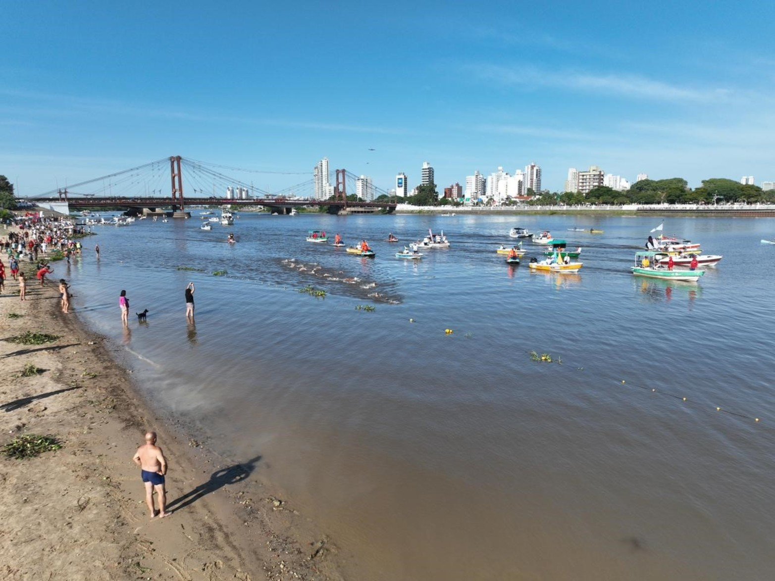 Se vive la Maratón Santa Fe-Coronda. Foto: Fernando Nicola