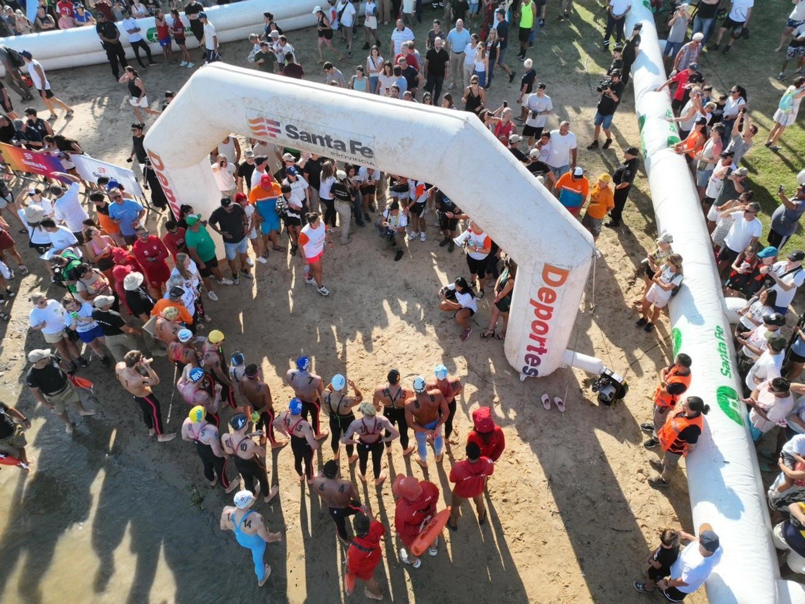 Se vive la Maratón Santa Fe-Coronda. Foto: Fernando Nicola