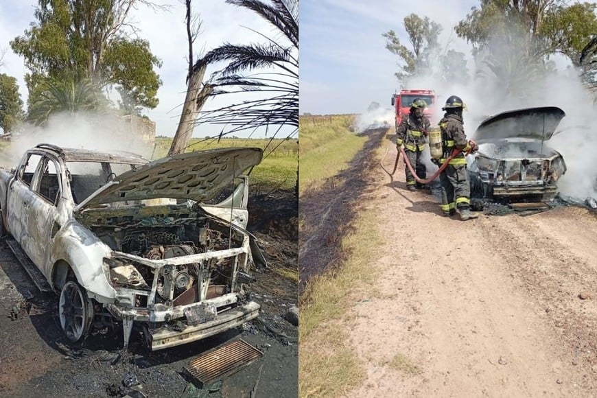 Incendio en un comercio de la zona norte y un auto quemado en el oeste