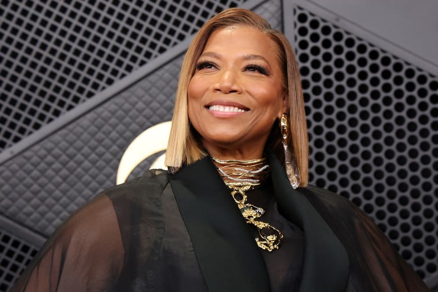 Queen Latifah poses at the red carpet during the 68th Annual Grammy Awards in Los Angeles, California, U.S., February 1, 2026. REUTERS/Mario Anzuoni