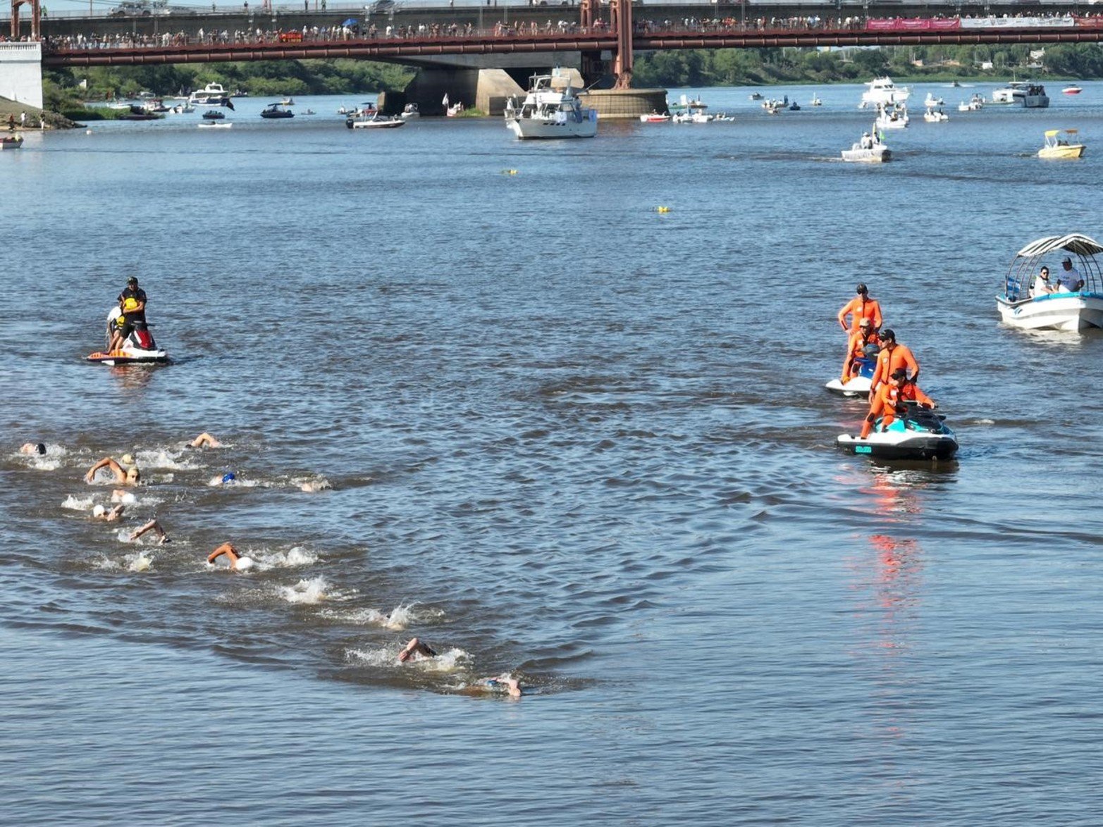 Se vive la Maratón Santa Fe-Coronda. Foto: Fernando Nicola