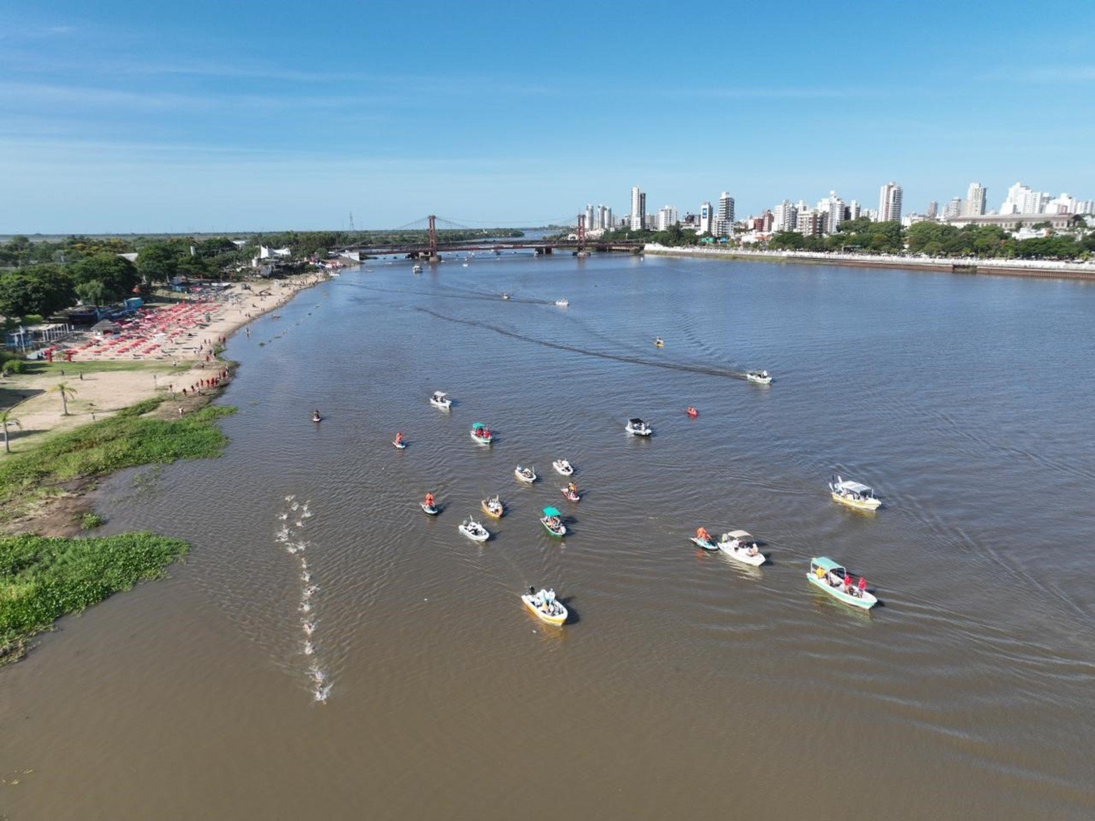 Se vive la Maratón Santa Fe-Coronda. Foto: Fernando Nicola