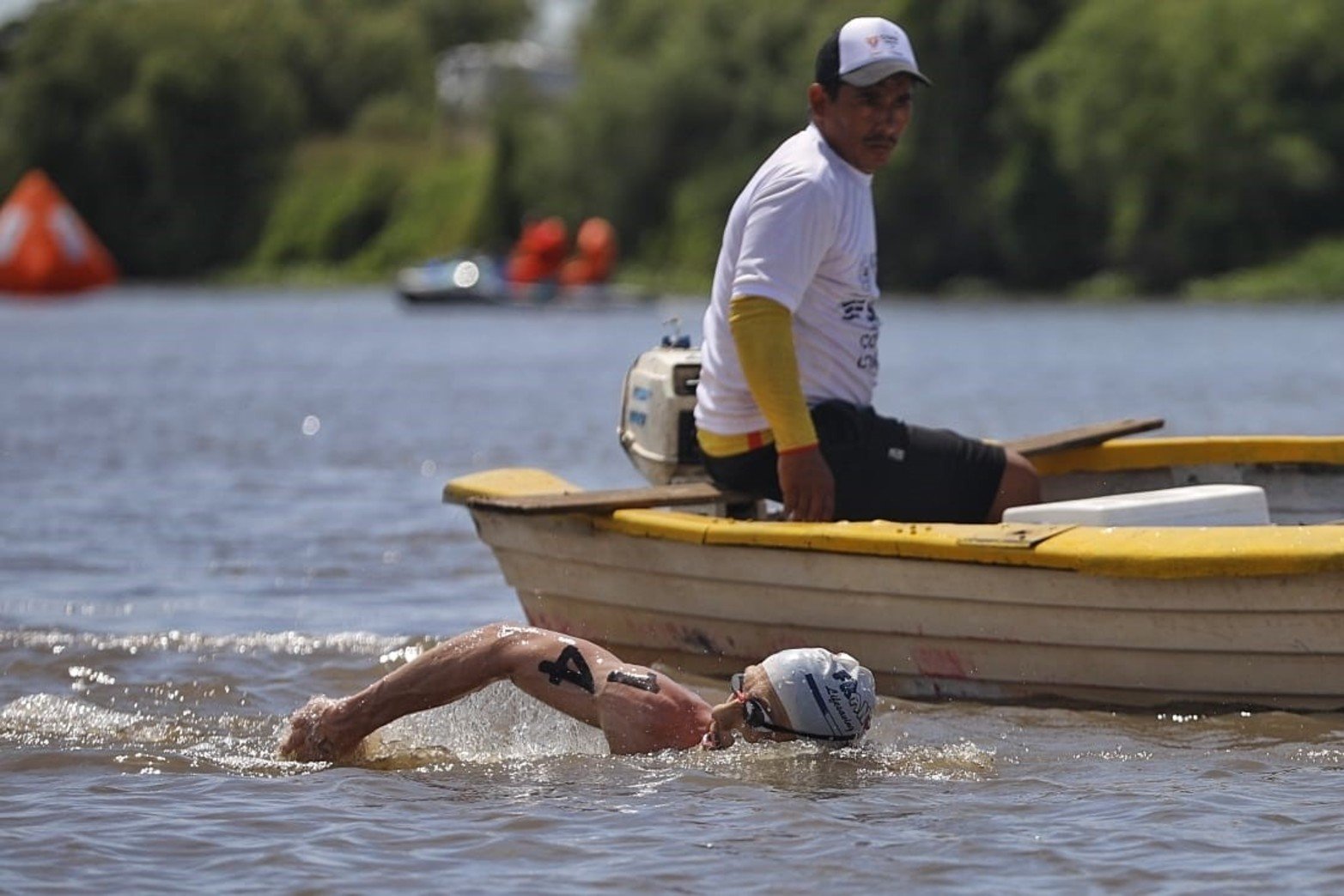 Desde el agua: las mejores fotos de los nadadores de la Maratón Santa Fe-Coronda.