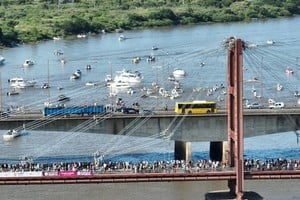 Se vive la Maratón Santa Fe-Coronda. Foto: Fernando Nicola