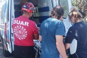 Una mujer de 27 años fue rescatada este sábado por la tarde en una zona agreste de las Altas Cumbres