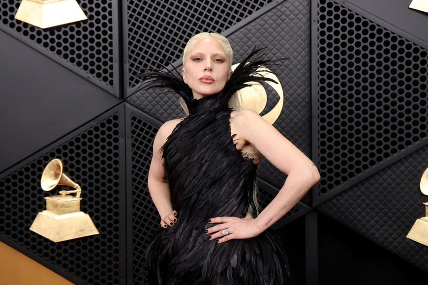 Lady Gaga poses at the red carpet during the 68th Annual Grammy Awards in Los Angeles, California, U.S., February 1, 2026. REUTERS/Mario Anzuoni     TPX IMAGES OF THE DAY