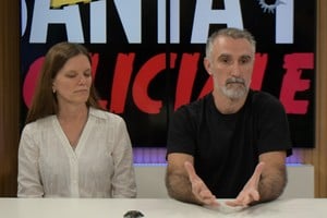 Fernanda Deluca junto a su esposo, Juan Tregatti.