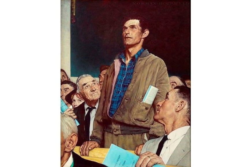 "Freedom of Speech". Foto: Norman Rockwell Museum