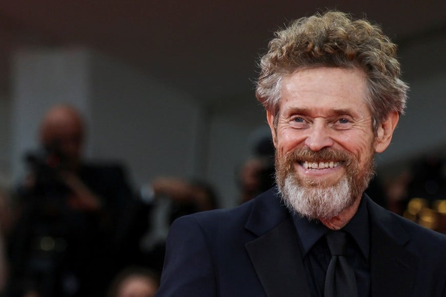 Willem Dafoe poses on the red carpet for the screening of the movie "Bugonia" in competition, at the 82nd Venice Film Festival, in Venice, Italy, August 28, 2025. REUTERS/Yara Nardi
