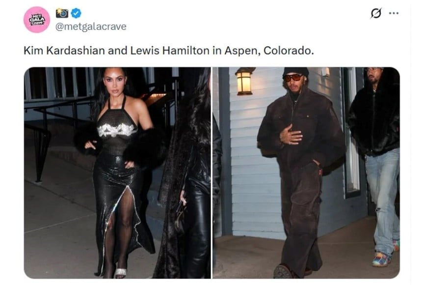Captaron a Kim Kardashian y Lewis Hamilton juntos en Reino Unido.
