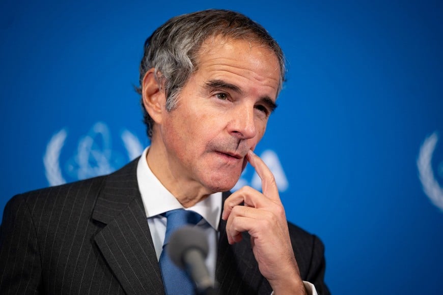 Director General of the International Atomic Energy Agency (IAEA) Rafael Grossi holds a press conference on the opening day of his agency's quarterly Board of Governors meeting in Vienna, Austria, November 19, 2025. REUTERS/Elisabeth Mandl