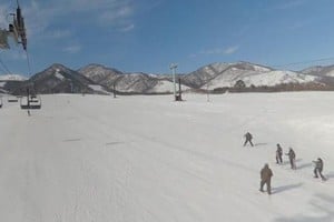 Aerosilla en un centro de esquí de Japón