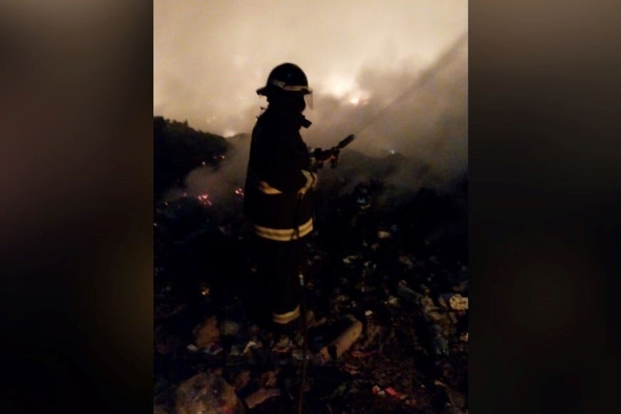 Quema pastizales área metro