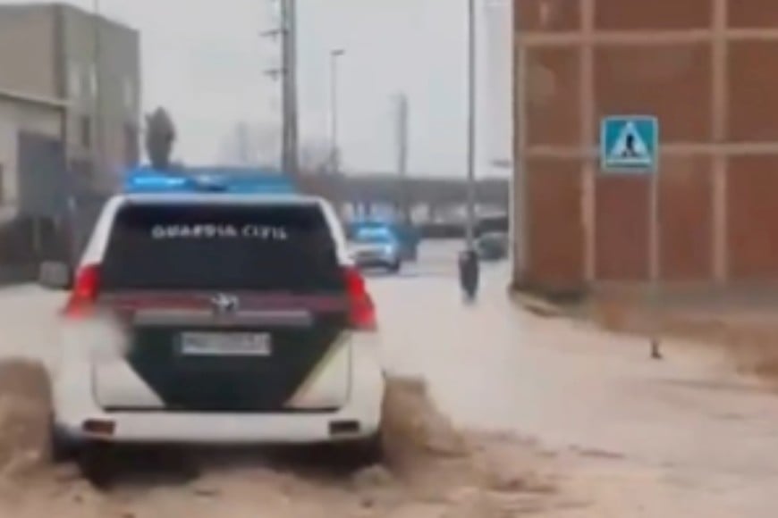 La borrasca Leonardo azotó el sur de España con rachas de viento intensas y lluvia persistente