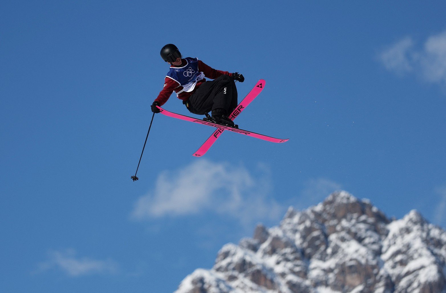 Entrenamiento de esquí acrobático. Créditos: REUTERS/Hannah Mckay