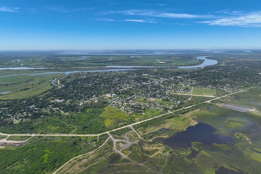 La ubicación de la zona sobre el humedal de la Setúbal, a espaldas de Rincón. Archivo.