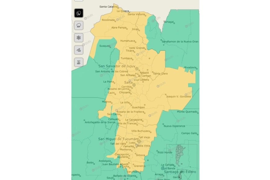 El SMN alerta por lluvias intensas y tormentas severas en varias provincias.