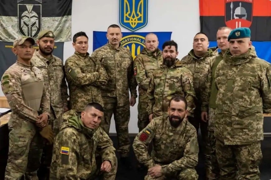 Soldados voluntarios argentinos y de América Latina que combaten para Ucrania