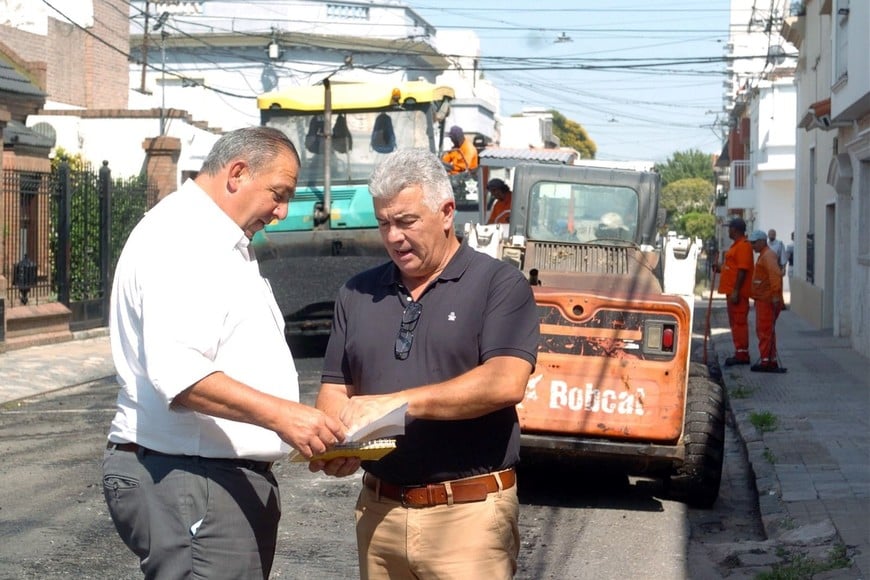Poletti junto al secretario de Desarrollo Urbano y Gestión Hídrica, Eduardo Rudi. Crédito: Gentileza