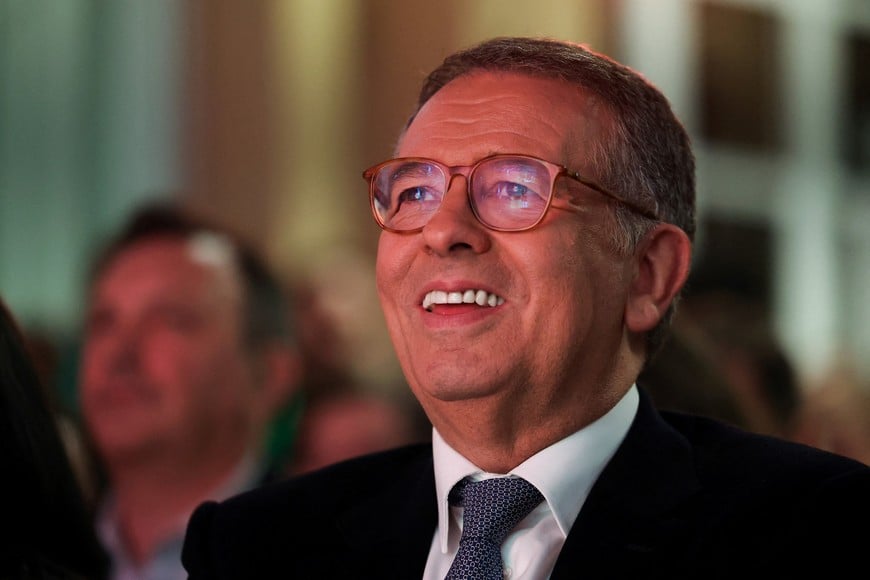 Moderate Socialist Antonio Jose Seguro reacts during his closing event, ahead of the presidential runoff against far-right leader Andre Ventura, scheduled for February 8, in Porto, Portugal, February 6, 2026. REUTERS/Rita Franca