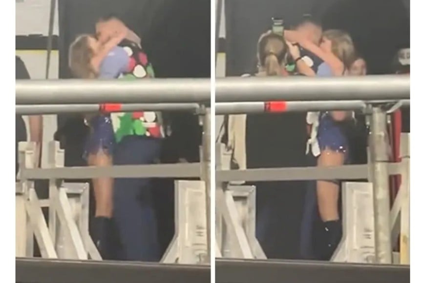 El primer beso público entre Travis y Taylor fue en el Monumental durante la gira de "The Eras Your".