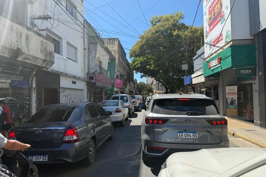 Embotellamiento en la ciudad.
