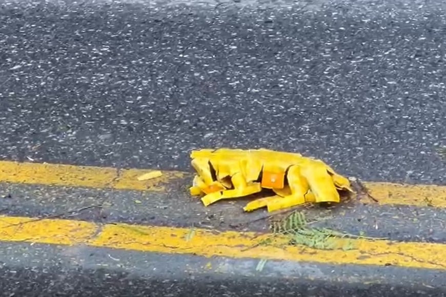 Así se encuentran los separadores. Crédito: El Litoral