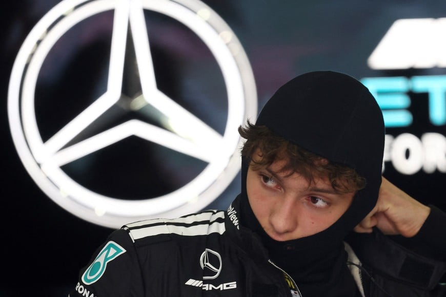 Formula One F1 - Belgian Grand Prix - Circuit de Spa-Francorchamps, Stavelot, Belgium - July 25, 2025
Mercedes' Andrea Kimi Antonelli before sprint qualifying REUTERS/Yves Herman