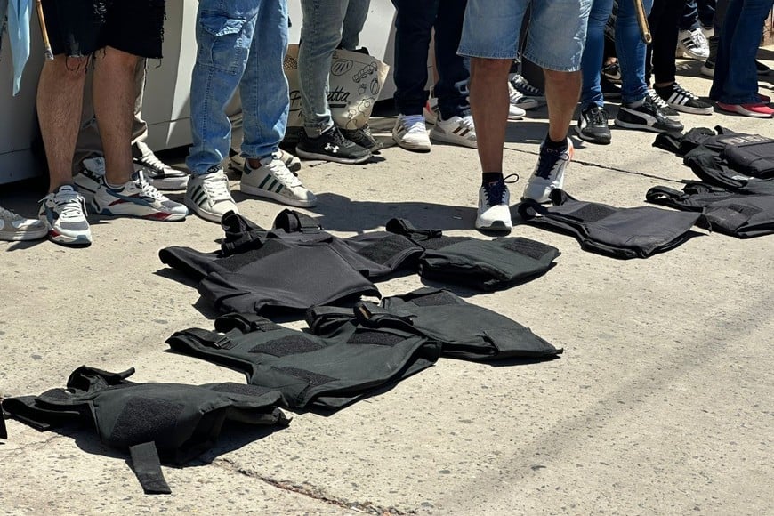 manifestación policial el litoral