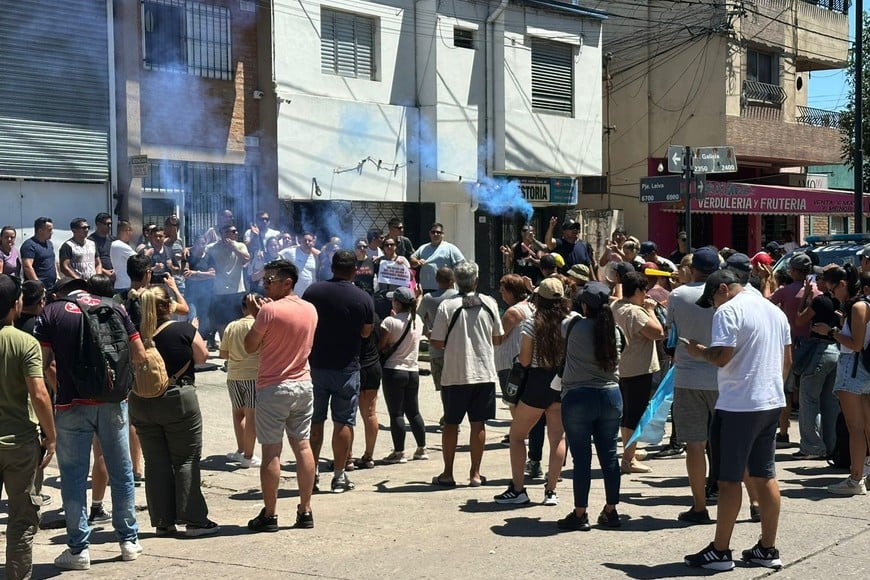 manifestación policial el litoral