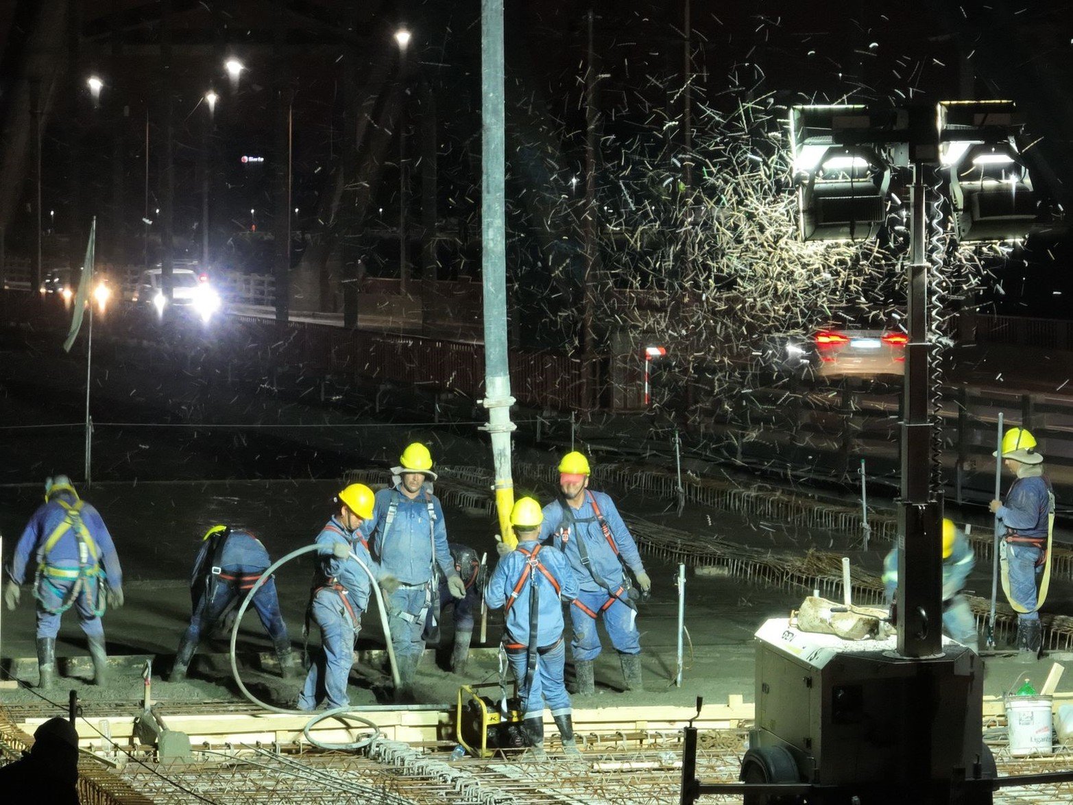 Hormigonado del primer tramo del nuevo Puente Carretero.