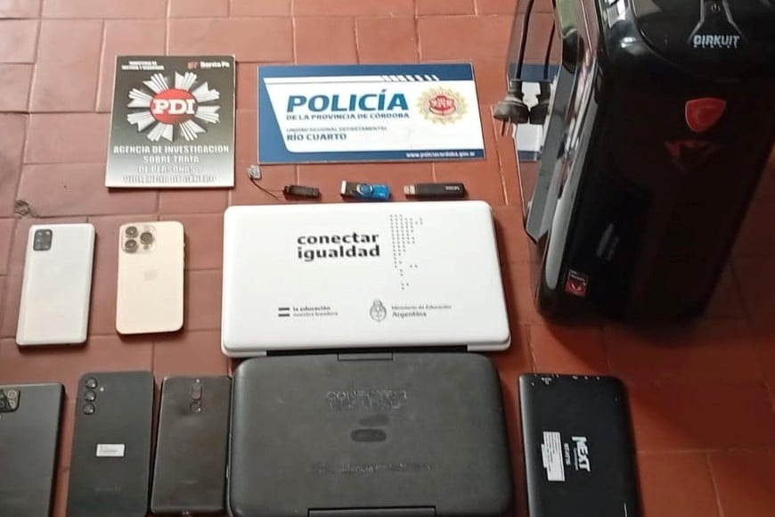 Algunos de los elementos incautados durante la irrupción. Foto: El Litoral